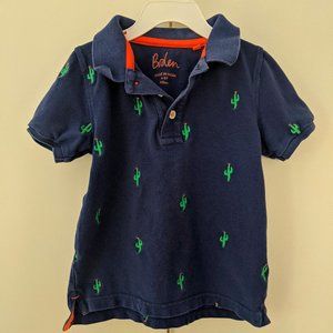 Mini Boden pique polo shirt